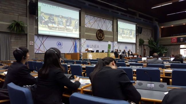 同济学子参加联合国环境大会可持续融资专题研讨会