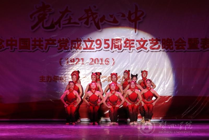 建党95周年我校举行纪念中国共产党成立95周年“党在我心中”文艺晚会暨表彰大会